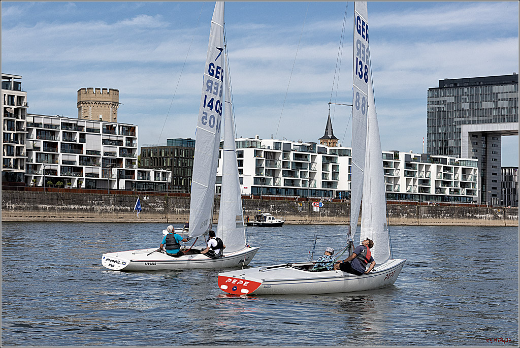 100 Jahre Rheinwoche 2022 - 1. Wettfahrt Porz - Hitdorf, 03.06.2022,